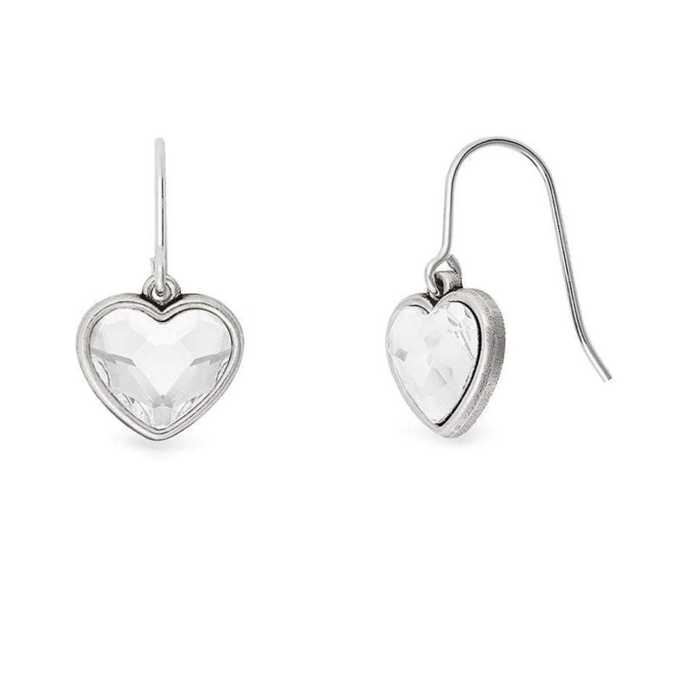 ❤️ NWT Alex and Ani Adorned with Swarovski" crystals Heart Hook Earrings ❤️
